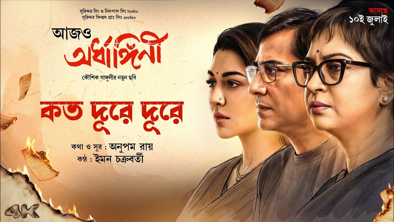 Koto Dure Dure Lyrics from Aajo Ardhangini
