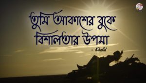 Tumi Akasher Buke Lyrics (তুমি আকাশের বুকে) Khalid | Shorolotar Protima